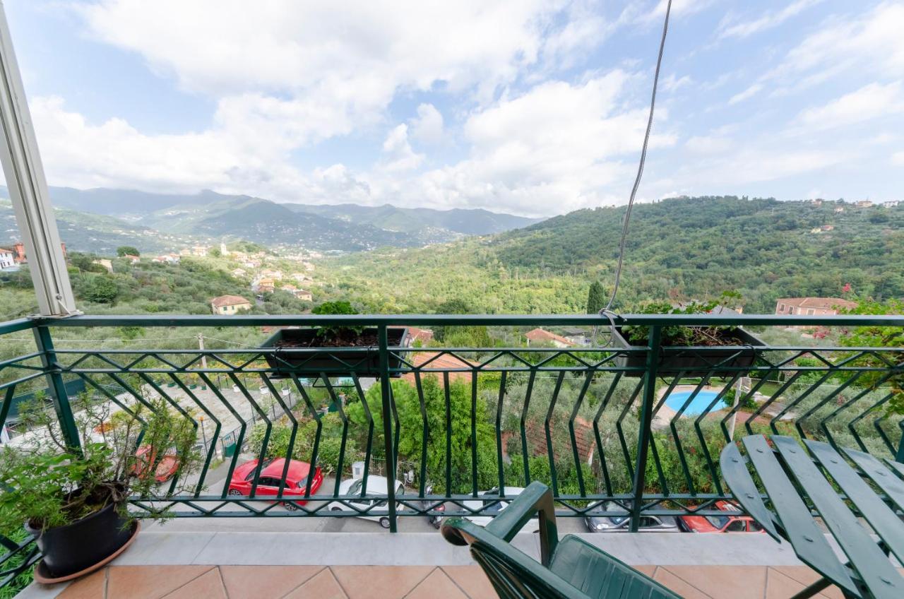 Ca' Do Pescou, Charming 2,Bedroom Apartment With Stunning Hill Views Overlooking The Greenery Rapallo Exterior photo