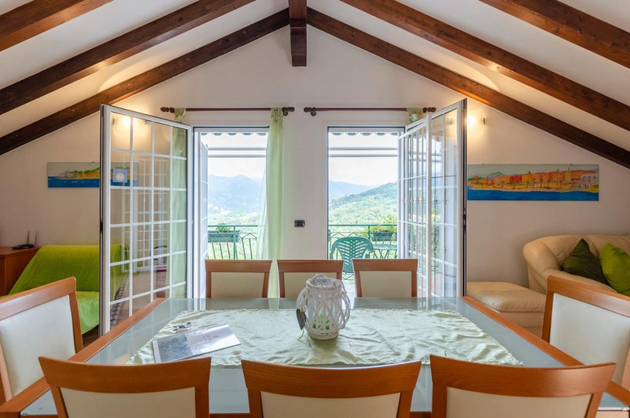 Ca' Do Pescou, Charming 2,Bedroom Apartment With Stunning Hill Views Overlooking The Greenery Rapallo Exterior photo